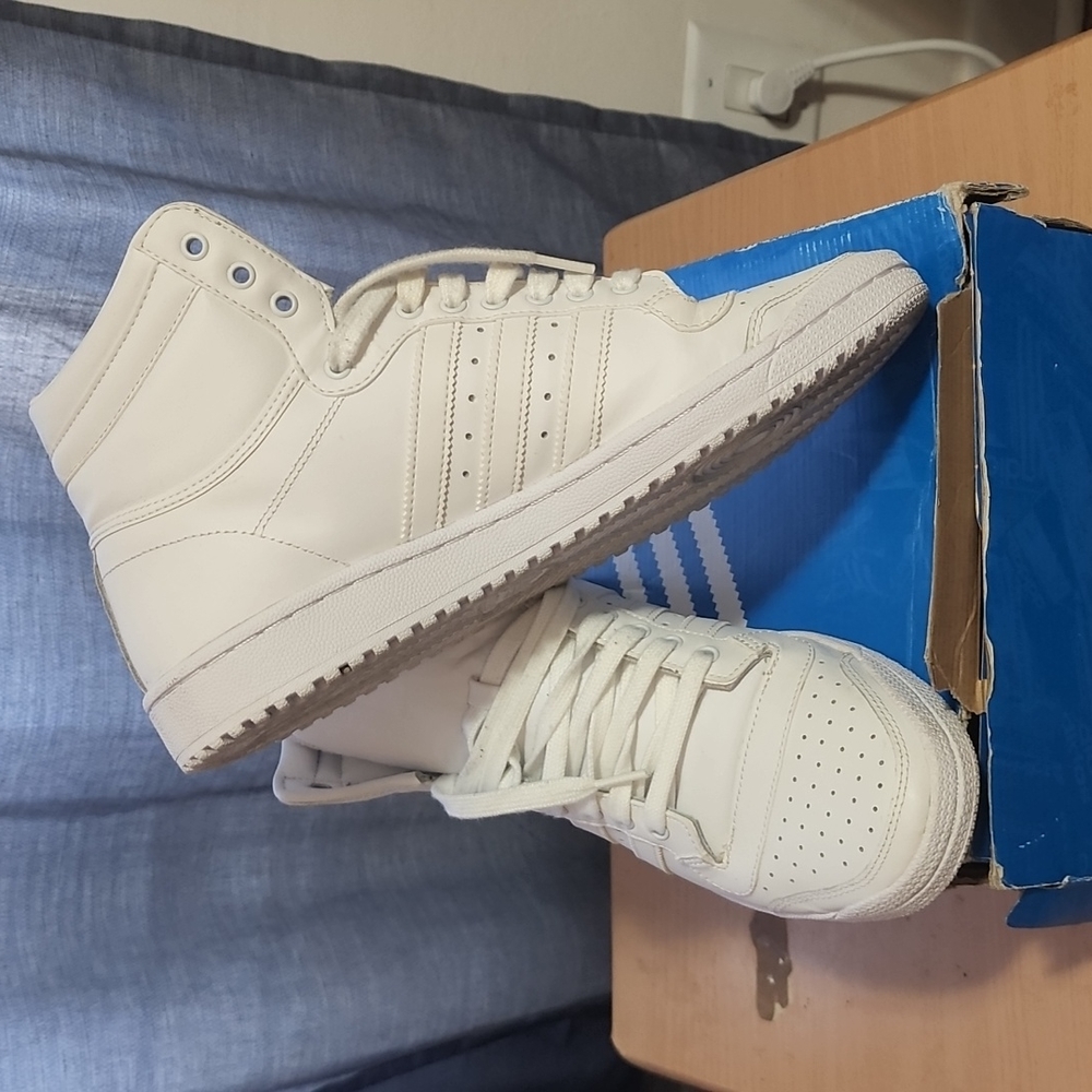 Adidas Original Top Ten HI size 10 White.